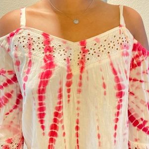 Tie dye long sleeve cutout!